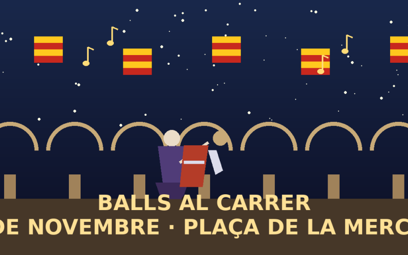 Balls al Carrer opens its season this Sunday: Plaza de la Merced kicks off the cycle after the dana postponement