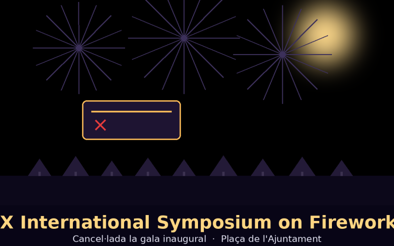 Cancelada la gala de apertura del XX International Symposium on Fireworks por la acampada: la plaza del Ayuntamiento sigue bloqueando la pólvora