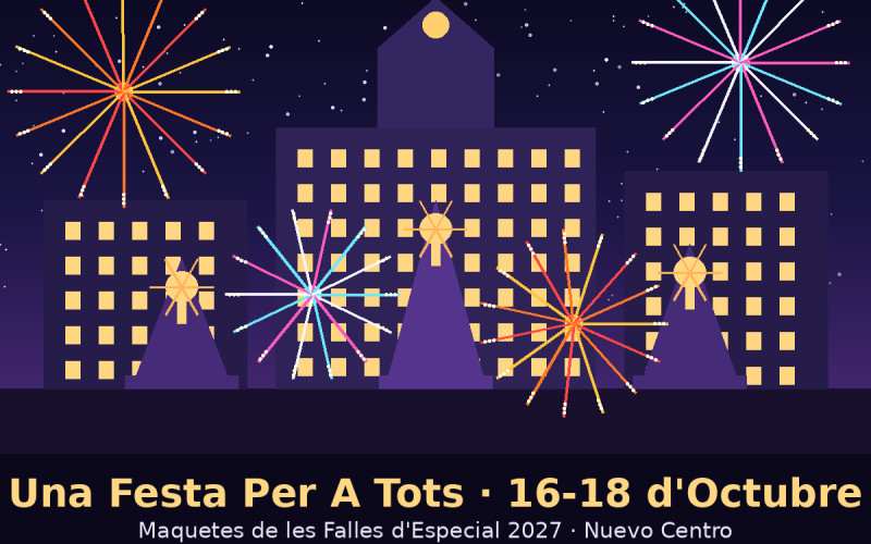 Una Festa Per A Tots kicks off with the Special Section 2027 models and the first reception for the Falleras Mayores