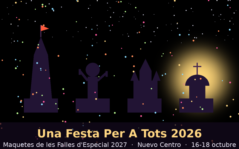 Una Festa Per A Tots moves to Nuevo Centro with the models of the Special Section Fallas 2027