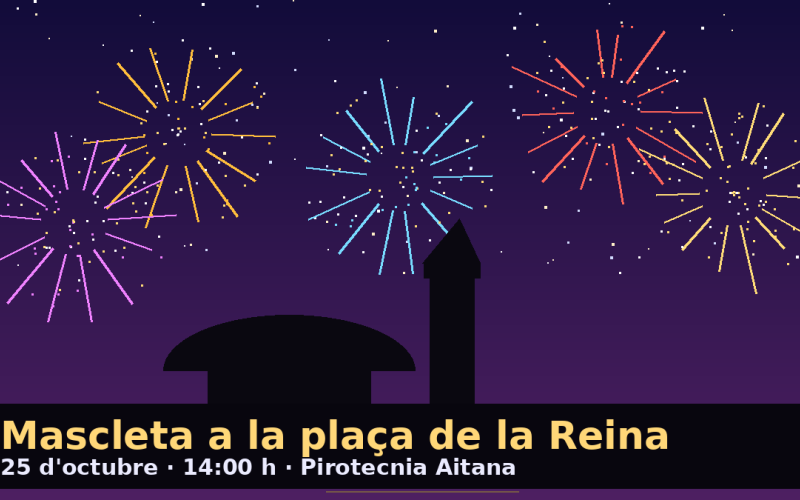 La pirotecnia vuelve a las plazas de València: mascletà el domingo en la plaza de la Reina