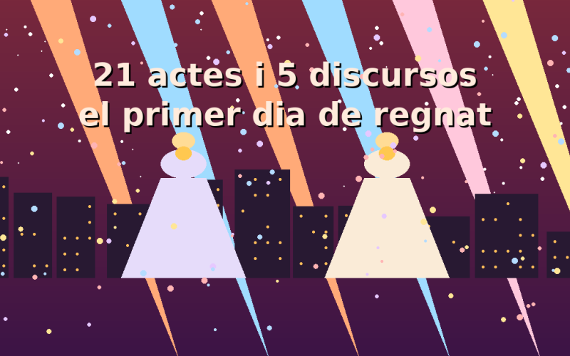 21 actos y cinco discursos: la primera semana de Beatriz y Julia marca el ritmo del reinado