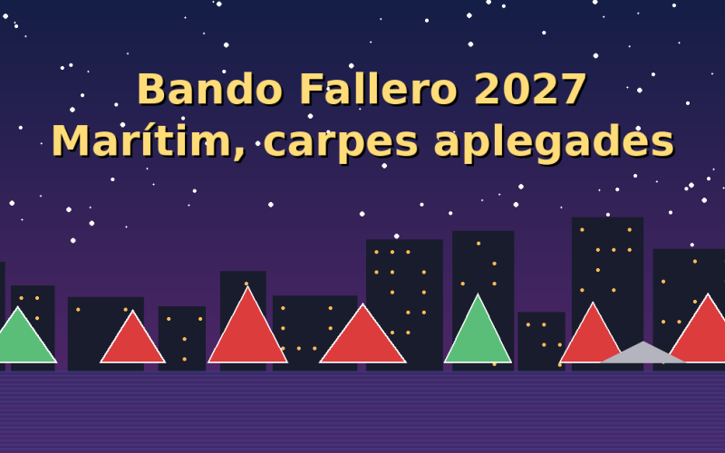 Las fallas del Marítimo recogerán carpas y luces antes del 20 de marzo para dejar paso a la Semana Santa Marinera
