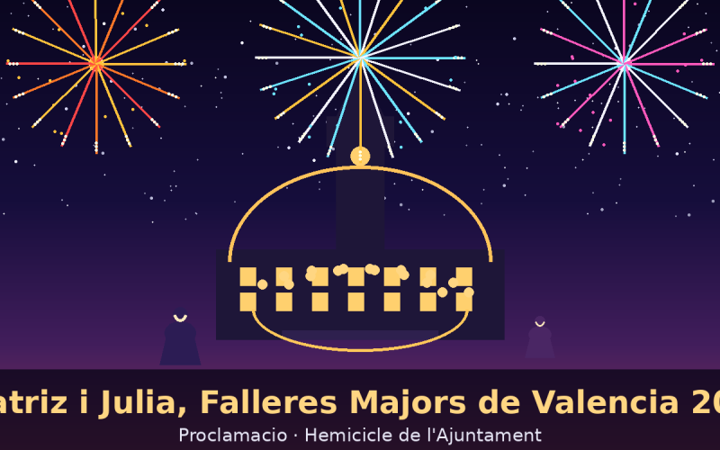 Proclamadas las Falleras Mayores 2027: Beatriz Blanco y Julia Vizcayno ya son las máximas representantes