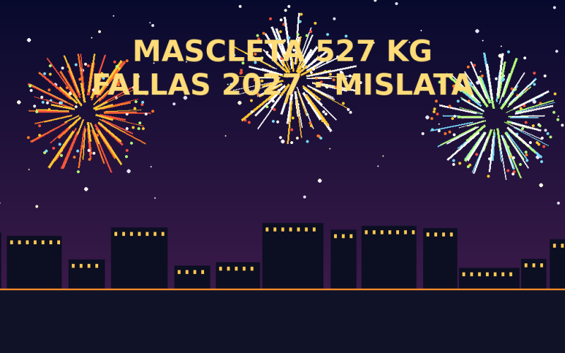 Mislata prepara la mayor mascletà de la historia de las Fallas: 527 kilos de pólvora