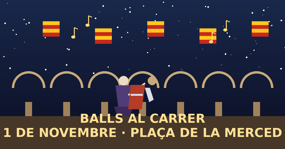 Balls al Carrer opens its season this Sunday: Plaza de la Merced kicks off the cycle after the dana postponement