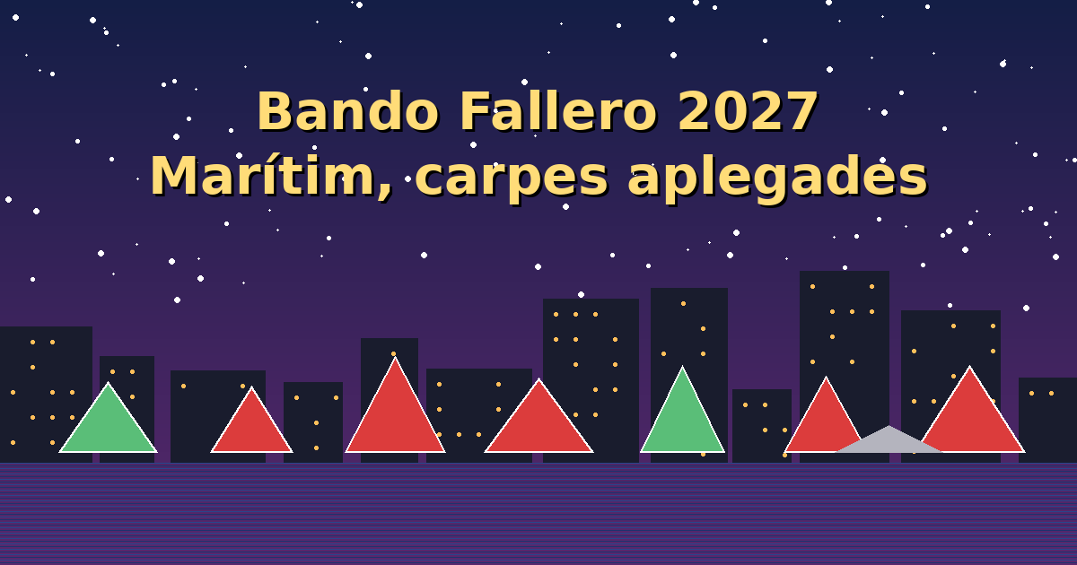 Las fallas del Marítimo recogerán carpas y luces antes del 20 de marzo para dejar paso a la Semana Santa Marinera