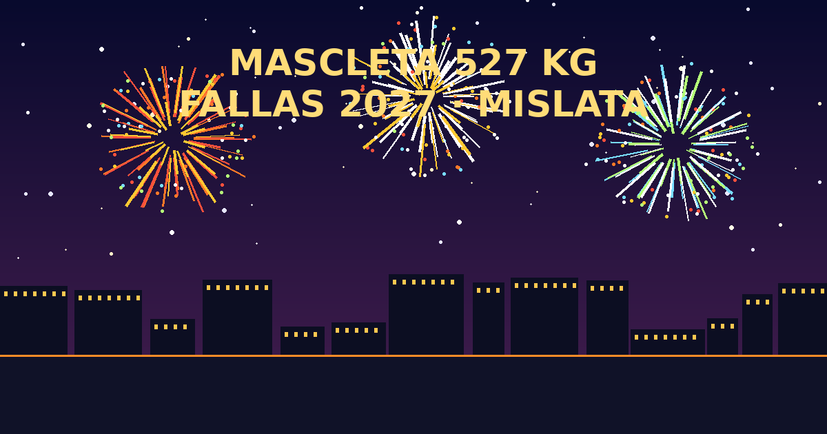 Mislata gears up for the biggest mascletà in Fallas history: 527 kilos of gunpowder