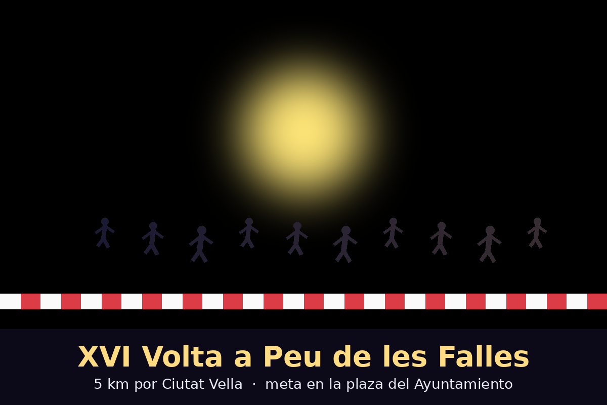 La XVI Volta a Peu de les Falles recorre hoy el centro: 1.500 corredores y meta en la plaza del Ayuntamiento