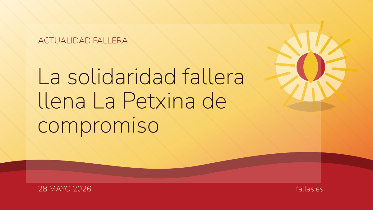 La solidaridad fallera llena La Petxina de compromiso